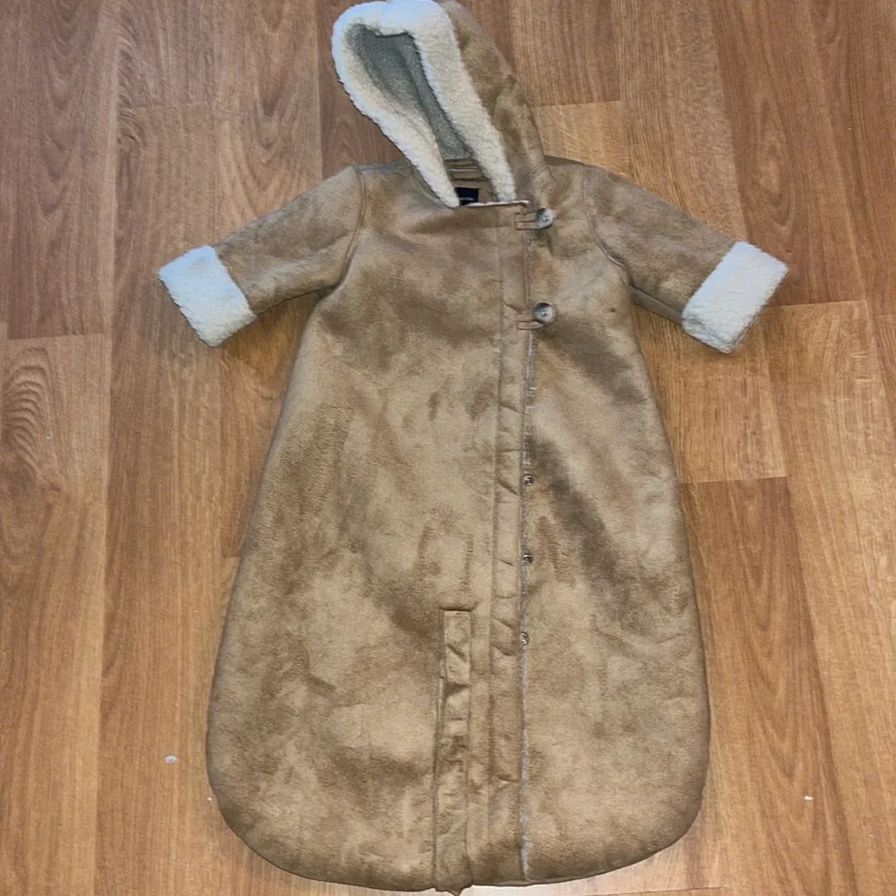Baby Gap Teddy Suede & Sherpa Convertible Bundler Deerfield 3-6 Months